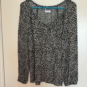Black and White Women's Top